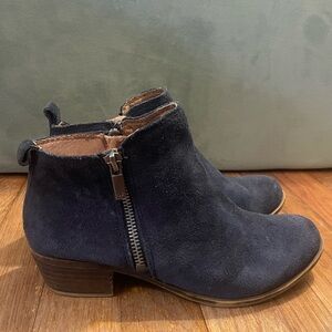 Lucky Brand Suede Women’s Ankle Bootie Genuine Leather